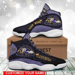 Baltimore Ravens Air Jordan 13 Custom Sneakers For Fans
