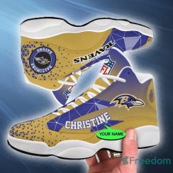 Baltimore Ravens NFL Streetwear Custom Name Air Jordan 13 Gift Fans Sports Sneaker