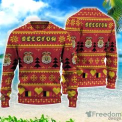 Belgium Christmas All Over Printed 3D Sweater Christmas Gift