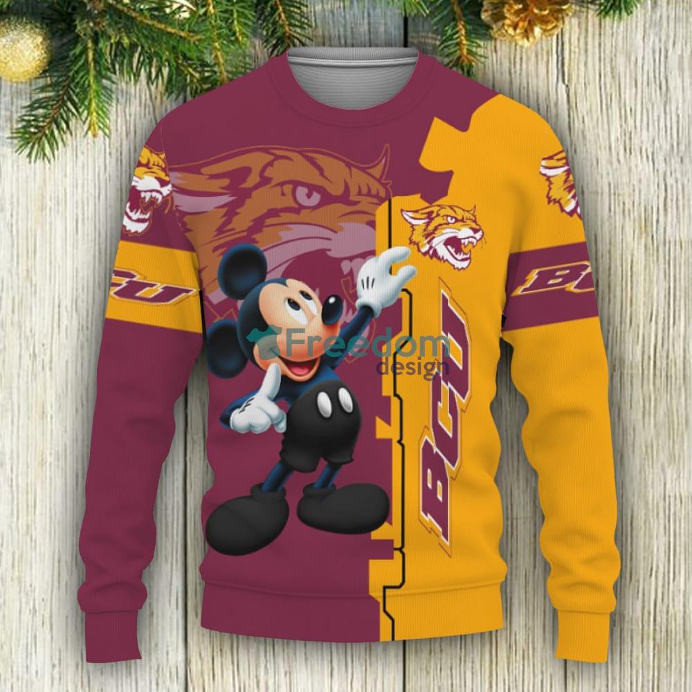 Bethune_ _Cookman Wildcats Mickey Mouse Champions Football Funny 3D Sweater  For Men And Women Gift Christmas - Limotees