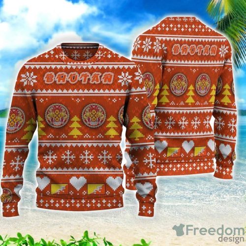 Bhutan Christmas All Over Printed 3D Sweater Christmas Gift Product Photo 1