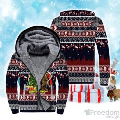Bigfoot Christmas Fleece Zip Hoodie