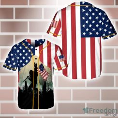 Bigfoot Holding USA Flag Baseball Jersey Shirt Sport Gift For Men And Women