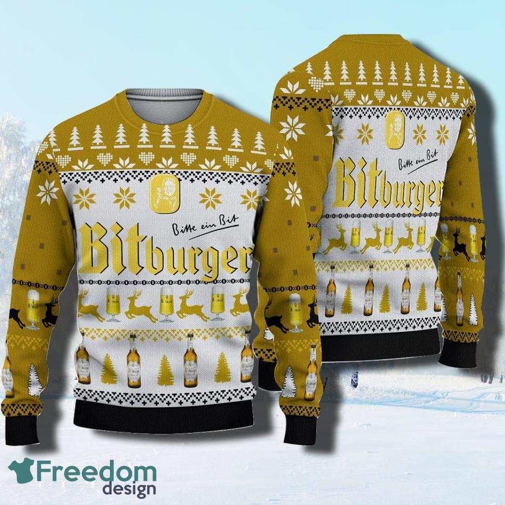 Bitburger Beer Ugly Christmas Sweater image Bitburger Beer Ugly Christmas Sweater Product Photo 1