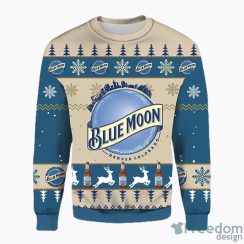 Blue Moon Beer AOP Ugly Christmas Sweater Christtmas Holiday Gift