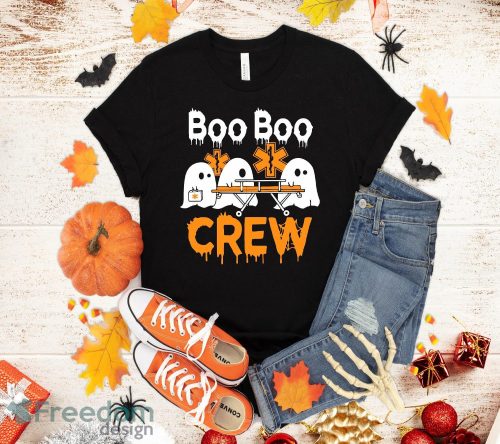 Boo Boo Crew Ghost Doctor Paramedic EMT Nurse Halloween T-Shirt Halloween Gift Sweatshirt Hoodie Product Photo 1