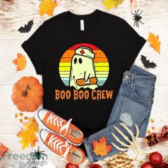 Boo Boo Crew Nurse Ghost Funny Scary Halloween Quotes T-Shirt Halloween Gift Sweatshirt Hoodie