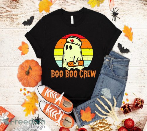 Boo Boo Crew Nurse Ghost Funny Scary Halloween Quotes T-Shirt Halloween Gift Sweatshirt Hoodie Product Photo 1