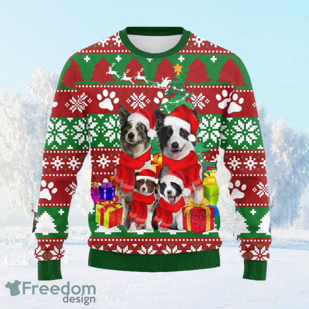 Border collie ugly hot sale christmas sweater