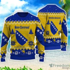 Bosnia and Herzegovina All Over Printed 3D Sweater Christmas Gift Christmas