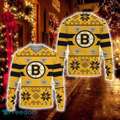Boston Bruins Letter B New Uniforms Unisex 3D Sweatshirt Christmas For Fan Gift