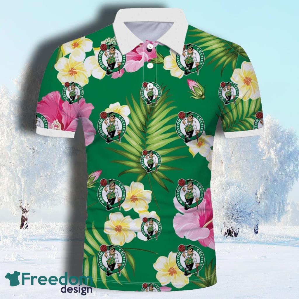 Boston Celtics Summer Floral Polo Shirt - Freedomdesign