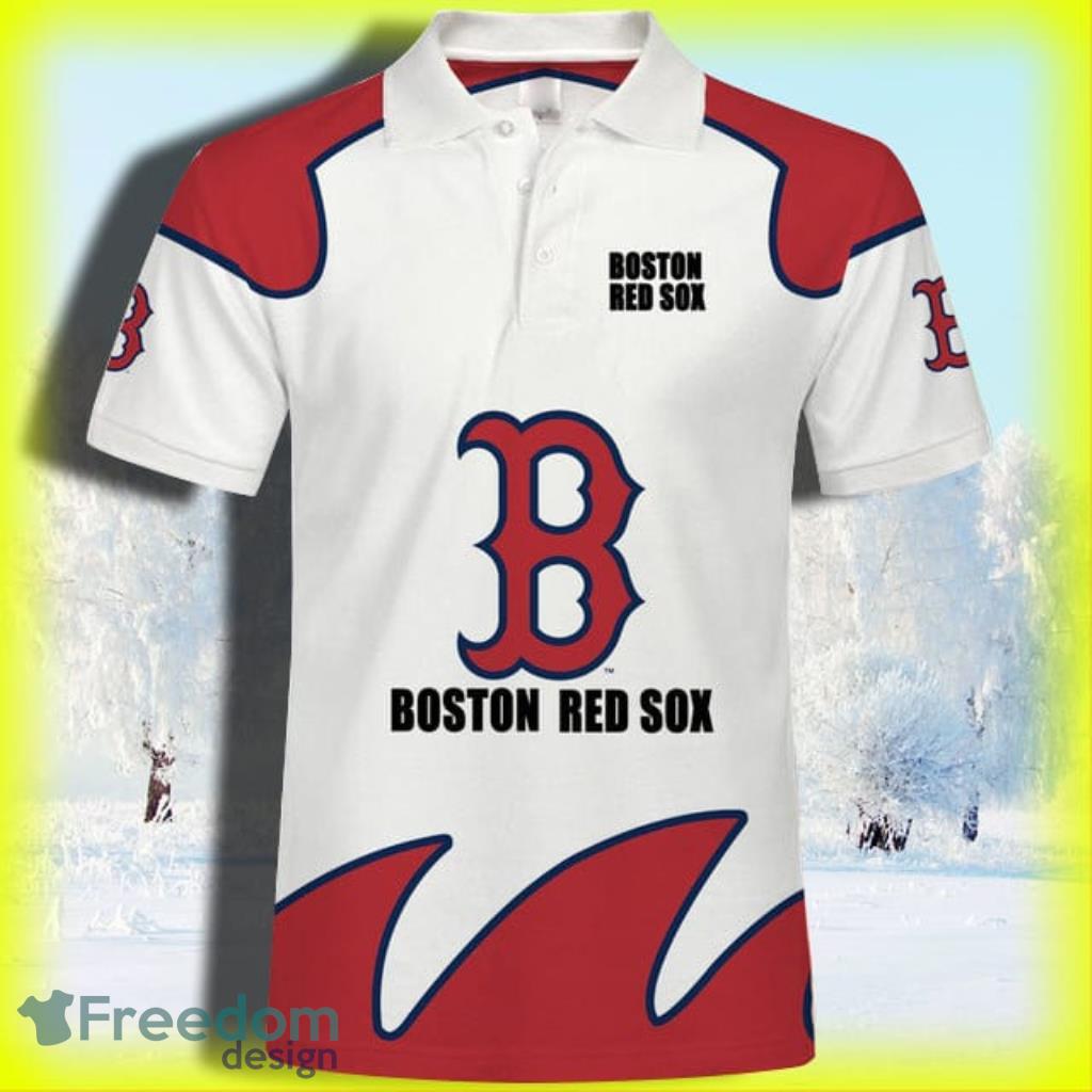 MLB Boston Red Sox Logo Golf Polo Shirt For Men And Women - Freedomdesign
