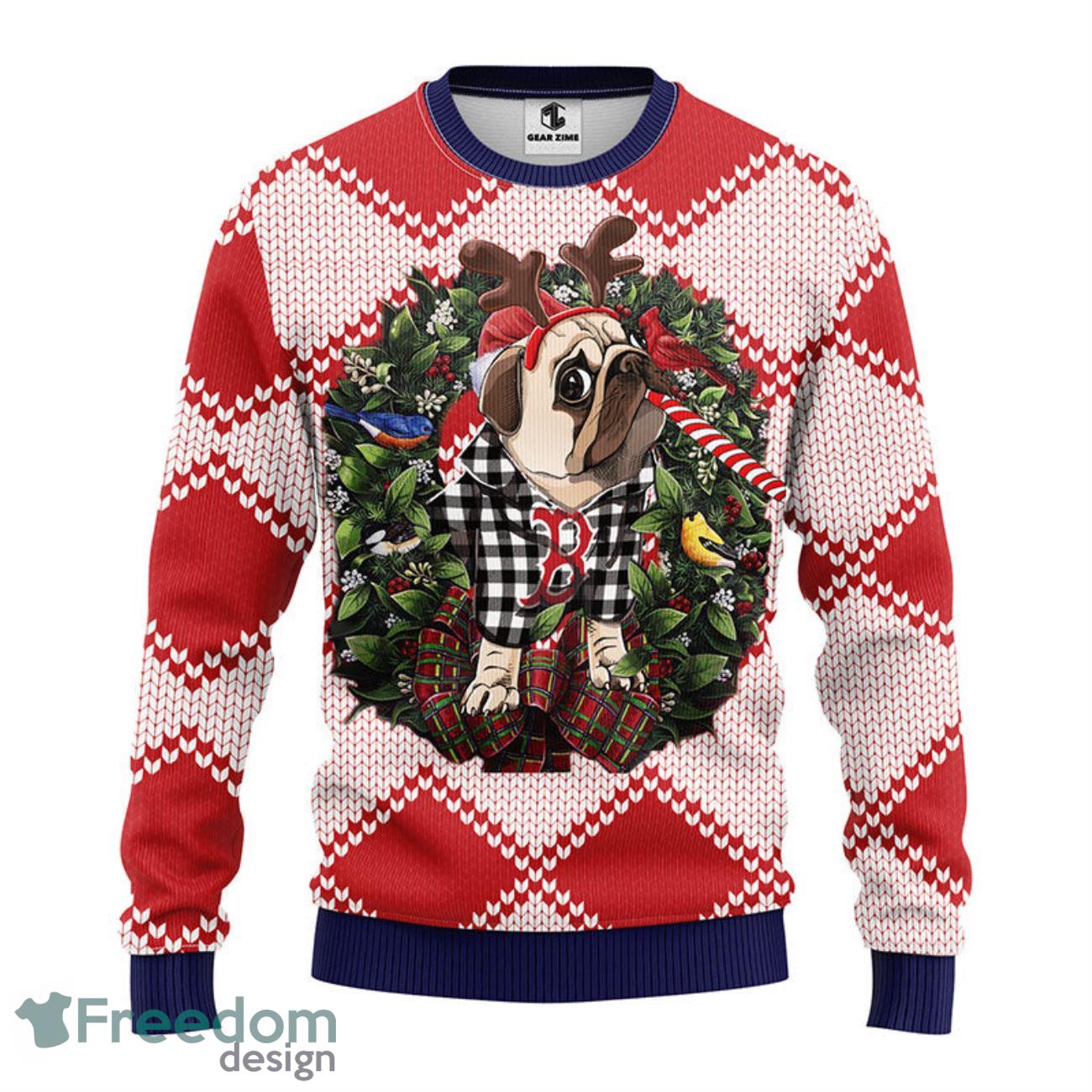 Endastore Boston Bruins Pub Dog Christmas Ugly Sweater