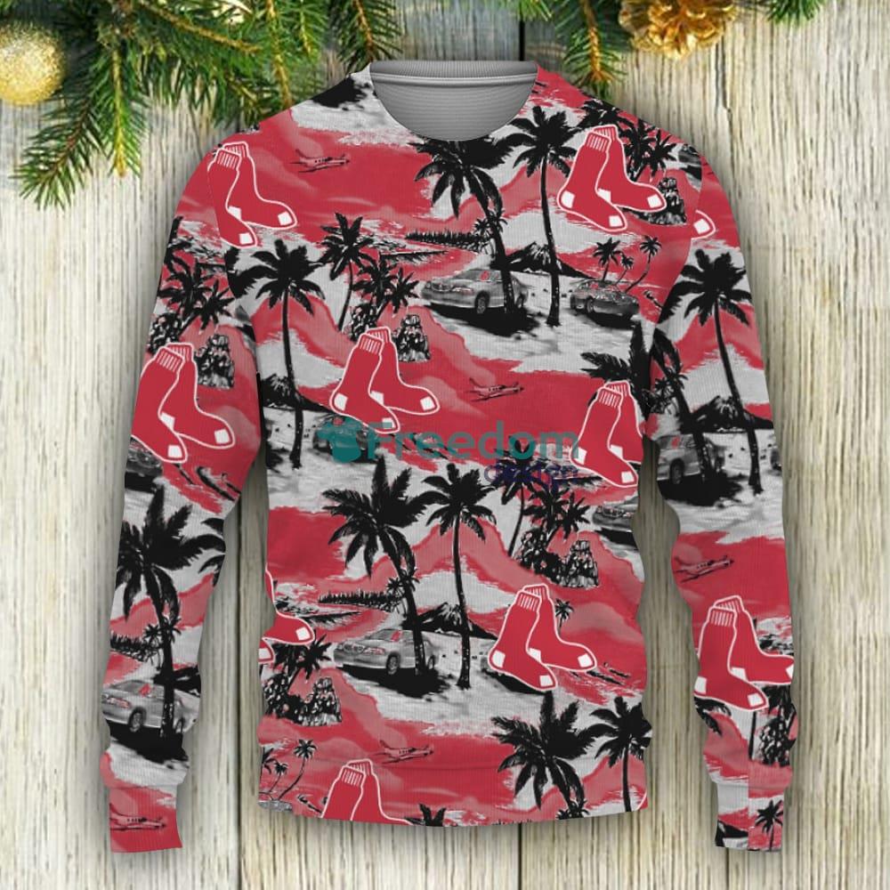 Boston Red Sox Tropical Hawaii Sport Knitted Christmas Sweater