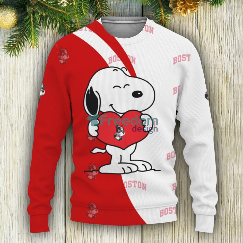 Louisville Cardinals Snoopy Cute Heart American Sports Team Funny 3D  Sweater For Men And Women Gift Christmas - Banantees