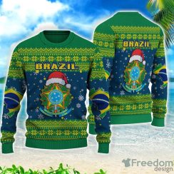 Brazil Christmas All Over Printed 3D Sweater Christmas Gift