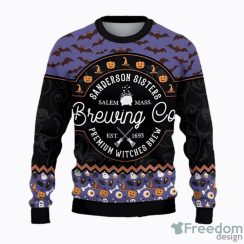 Brewing Co Hocus Pocus Full Print AOP Ugly Christmas Sweater Christtmas Holiday Gift