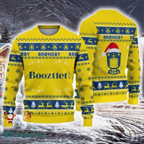 Brøndby IF Super League Danish 1st Division Ugly Sweaters Gift For Fans Christmas - Brøndby IF Super League Danish 1st Division Ugly Sweaters Gift For Fans Christmas