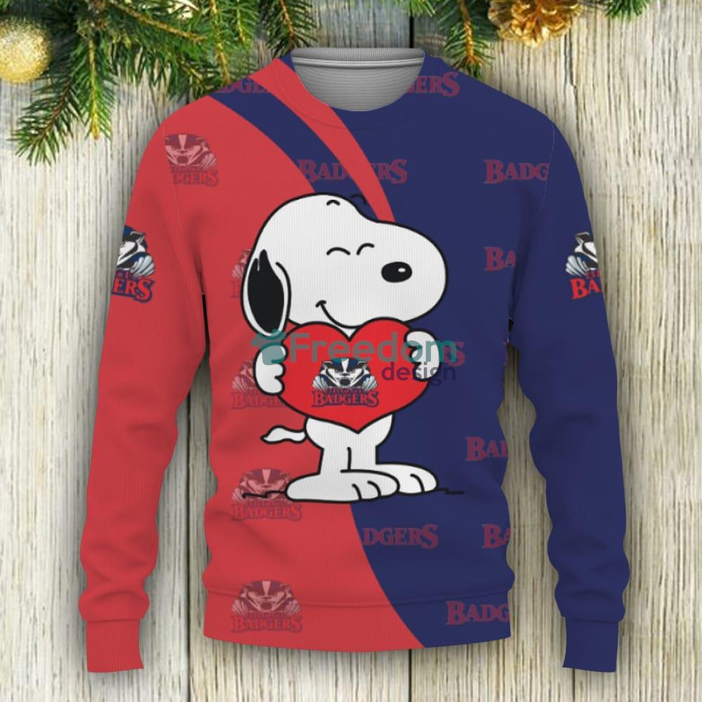 Chicago White Sox Snoopy Cute Heart American Sports Team Ugly Xmas 3D  Sweater - Freedomdesign