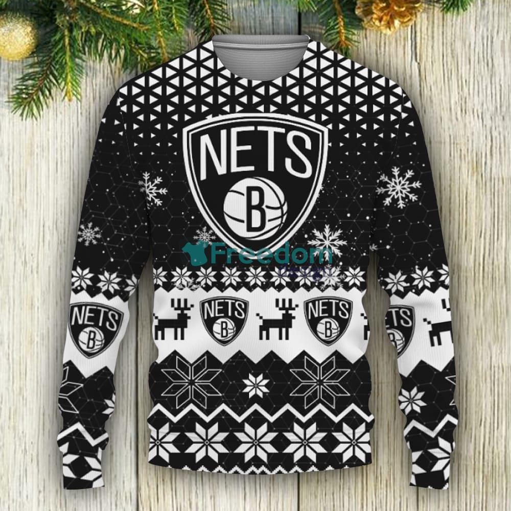 Basketball American Brooklyn Nets Ugly Christmas Sweater