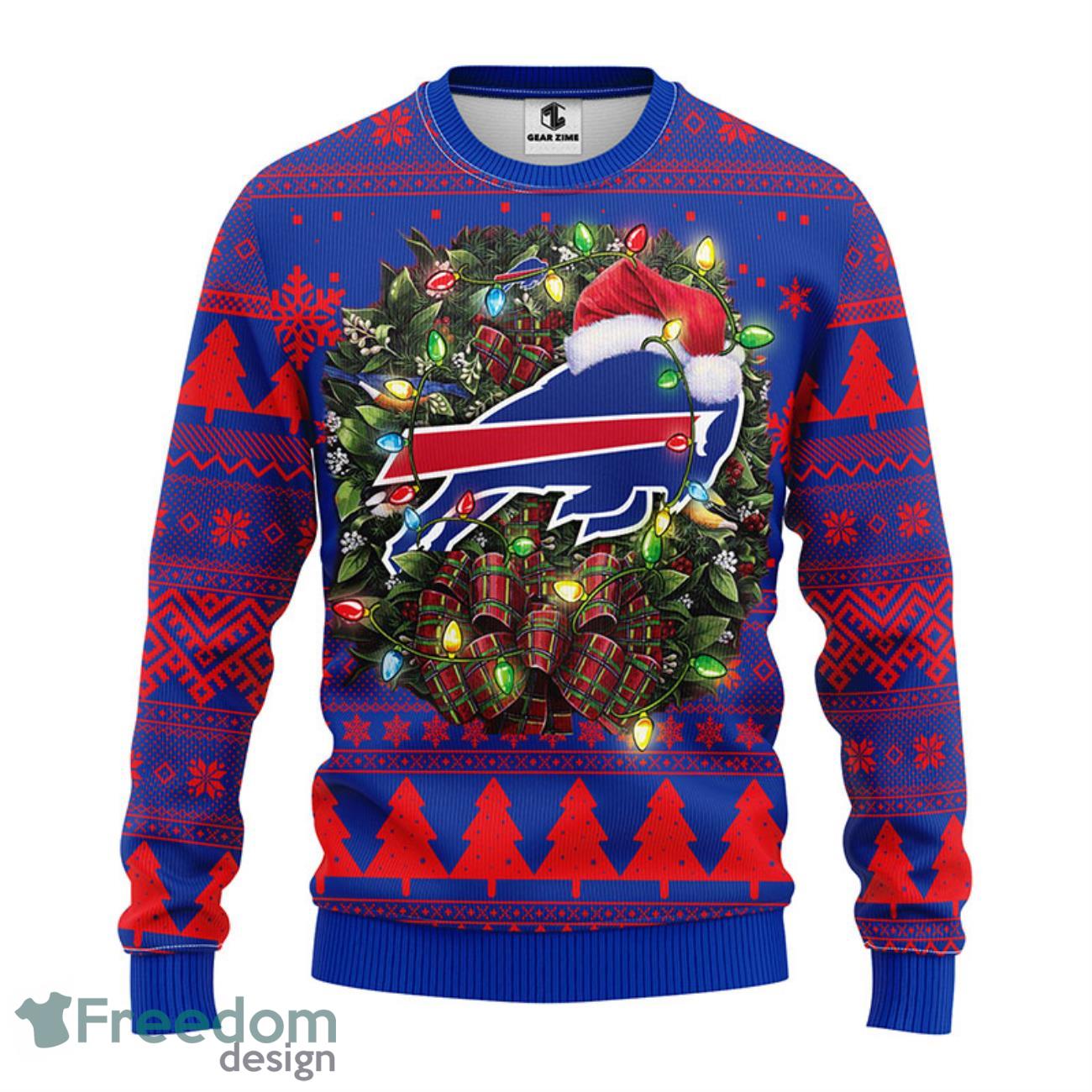 Buffalo Bills 2021 Knit Ugly Christmas Sweater Hoodie