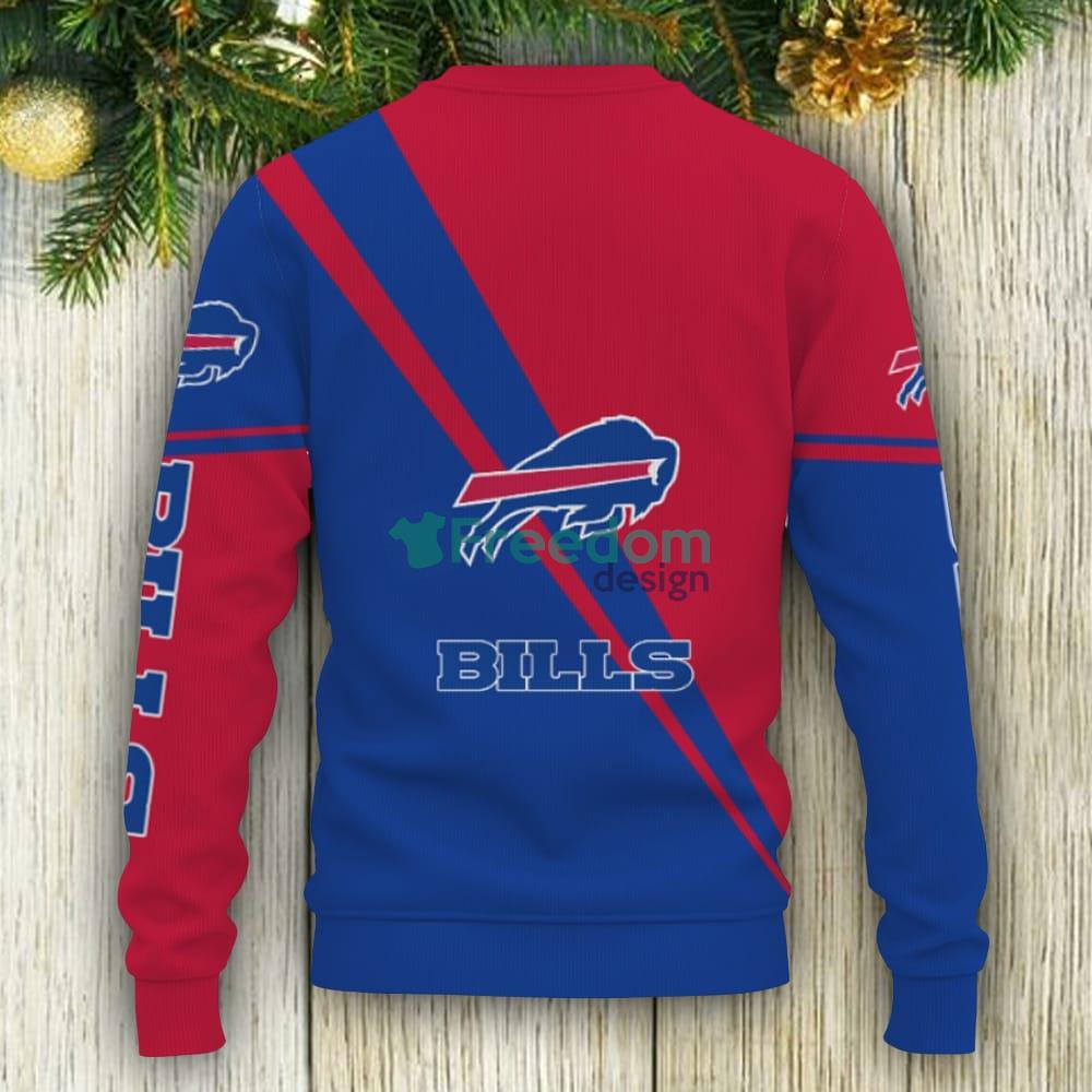 Buffalo Bills Christmas Snow Knitted Ugly Christmas Sweater AOP