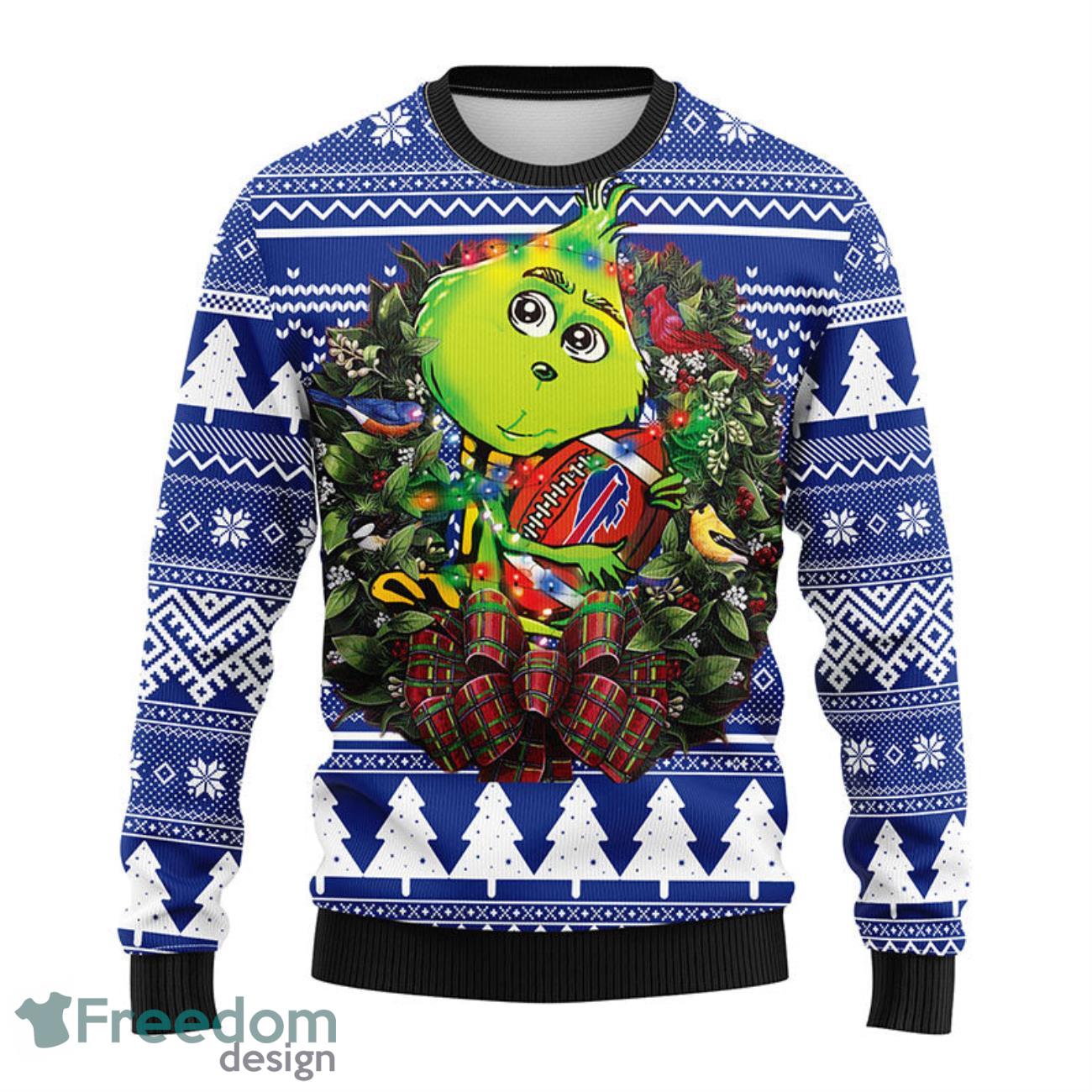 NFL Buffalo Bills Logo Grinch Hug Cute Gift For Grinch Lover Ugly Christmas  Sweater - Freedomdesign