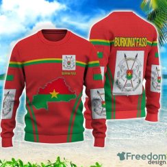 Burkina Faso Active Flag Gift 3D All Over Printed 3D Sweater