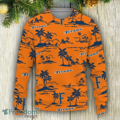 Cal State Fullerton Titans Aloha Hawaii Beach Ugly Xmas Sweater - Cal State Fullerton Titans Aloha Hawaii Beach Ugly Christmas Sweater Photo 3