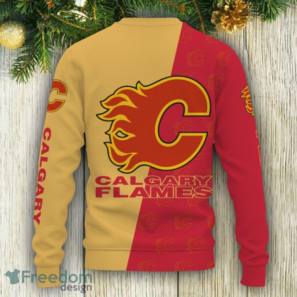 Calgary Flames Sports American Football Knitted Christmas Sweater Gift  Holidays - YesItCustom