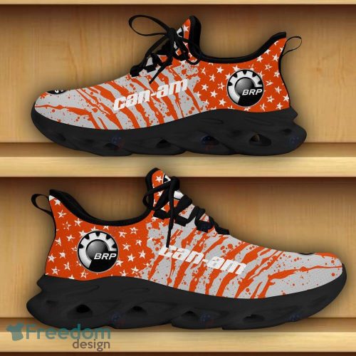 Can-Am Motorcycles Car Racing Chunky Sneakers Camo Flag Pattern Orange Max Soul Shoes - Can-Am Motorcycles Car Racing Chunky Sneakers Camo Flag Max Soul Shoes For Men And Women Photo 8