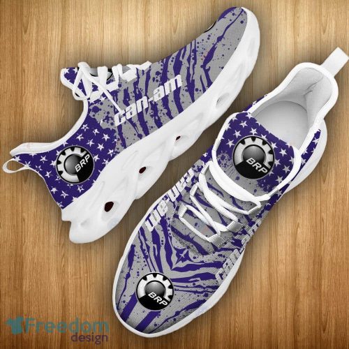 Can-Am Motorcycles Car Racing Chunky Sneakers Camo Flag Pattern Purple Max Soul Shoes - Can-Am Motorcycles Car Racing Chunky Sneakers Camo Flag Max Soul Shoes For Men And Women Photo 19