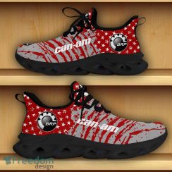 Can-Am Motorcycles Car Racing Chunky Sneakers Camo Flag Pattern Red Max Soul Shoes - Can-Am Motorcycles Car Racing Chunky Sneakers Camo Flag Max Soul Shoes For Men And Women Photo 5