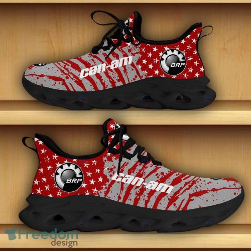 Can-Am Motorcycles Car Racing Chunky Sneakers Camo Flag Pattern Red Max Soul Shoes - Can-Am Motorcycles Car Racing Chunky Sneakers Camo Flag Max Soul Shoes For Men And Women Photo 5