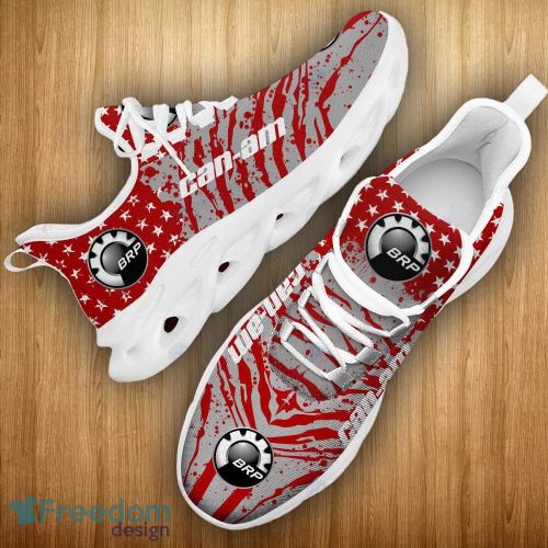 Can-Am Motorcycles Car Racing Chunky Sneakers Camo Flag Pattern Red Max Soul Shoes - Can-Am Motorcycles Car Racing Chunky Sneakers Camo Flag Max Soul Shoes For Men And Women Photo 15