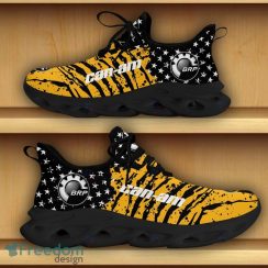 Can-Am Motorcycles Car Racing Chunky Sneakers Camo Flag Pattern Yellow Max Soul Shoes - Can-Am Motorcycles Car Racing Chunky Sneakers Camo Flag Max Soul Shoes For Men And Women Photo 4