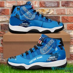 Carolina Panthers Custom Name NFL Air Jordan 11 Shoes Men And Women Sneakers