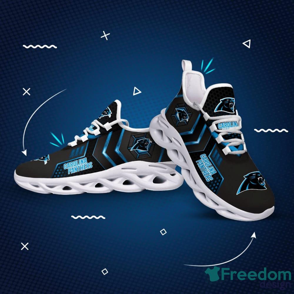 Familycustom Gifts, Carolina Panthers Custom Personalized Max Soul Sneakers Running Sport Shoes for Men Women, Men's Sneakers Black / US8.5 (EU42)