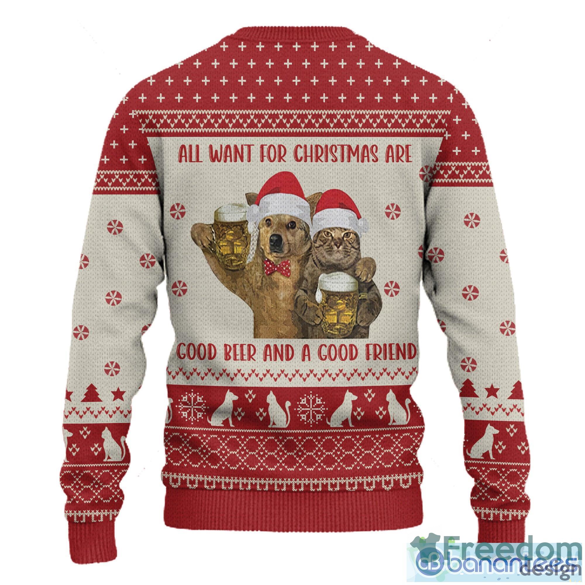 Dallas Cowboys Christmas Santa Claus Pattern Knitted Ugly Christmas Sweater  AOP Gift For Men And Women