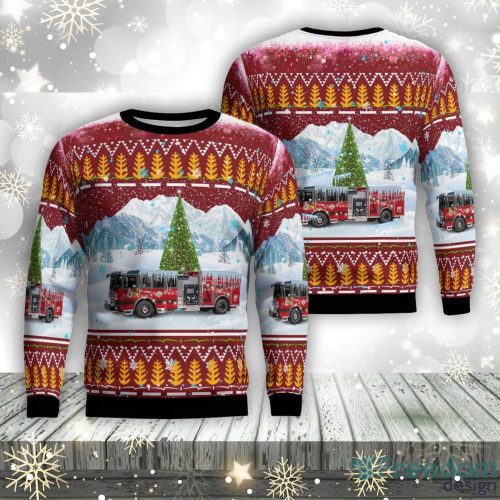 Centereach New York Centereach Fire Department AOP Ugly Christmas Sweater Unique Christmas Gift Product Photo 1