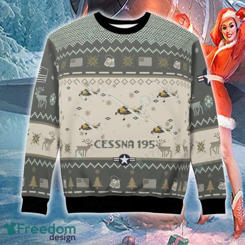 Cessna 195 Aircraft Ugly Christmas Sweater For Men And Women - Cessna 195 Aircraft Ugly Christmas Sweater For Men And Women Photo 6