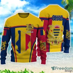 Chad Active Flag Gift 3D All Over Printed 3D Sweater