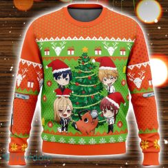 Chibi Chainsaw Man Ugly Christmas Sweater Christmas Party Gift For Men And Women Product Photo 1
