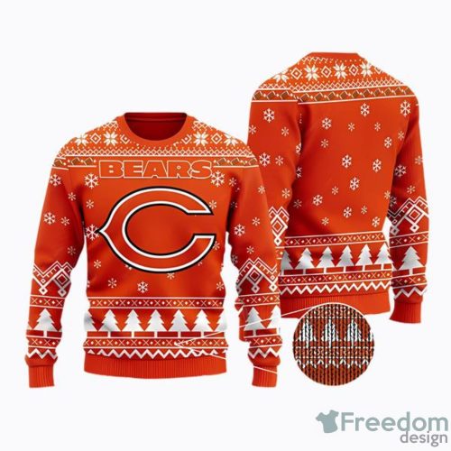 Chicago Bears Fans NFL Chicago Bears AOP Ugly Christmas Sweater Christtmas Holiday Gift Product Photo 1