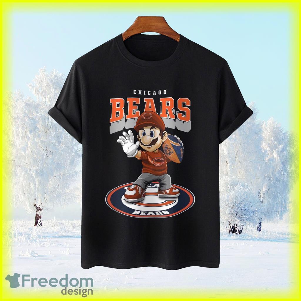 NFL Team Apparel Ring Spun Soft Chicago Bears T-Shirt Mens Size medium Black