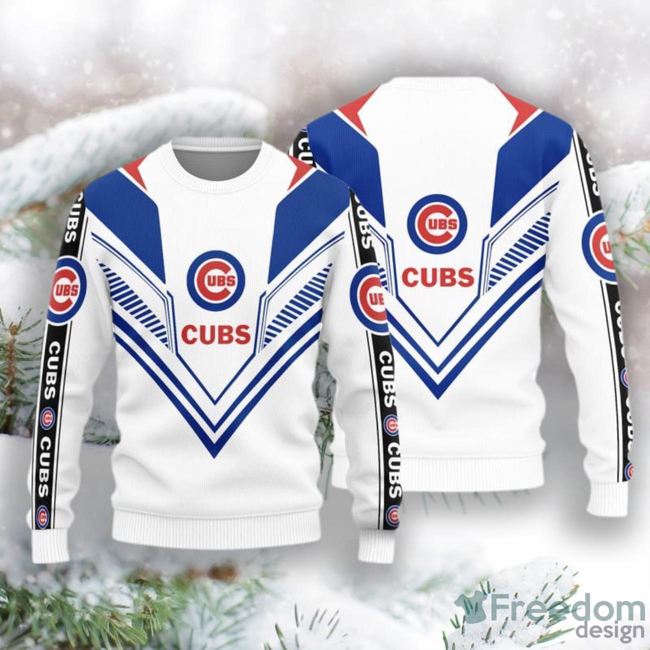 Chicago Cubs Mickey Mouse Champions Football Knitted Xmas 3D Sweater -  Freedomdesign