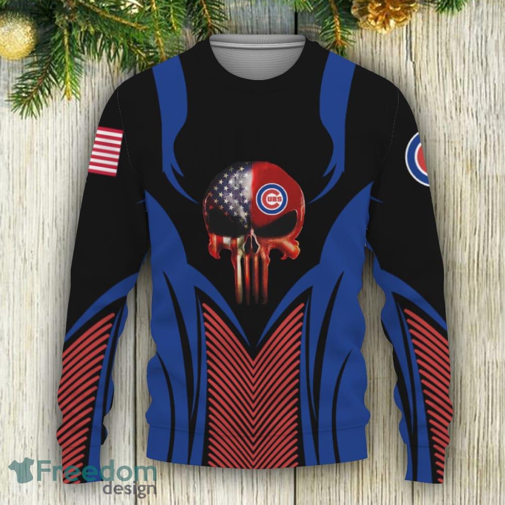 Chicago Cubs Baby Yoda Star Wars Ugly Christmas Sweater - Banantees