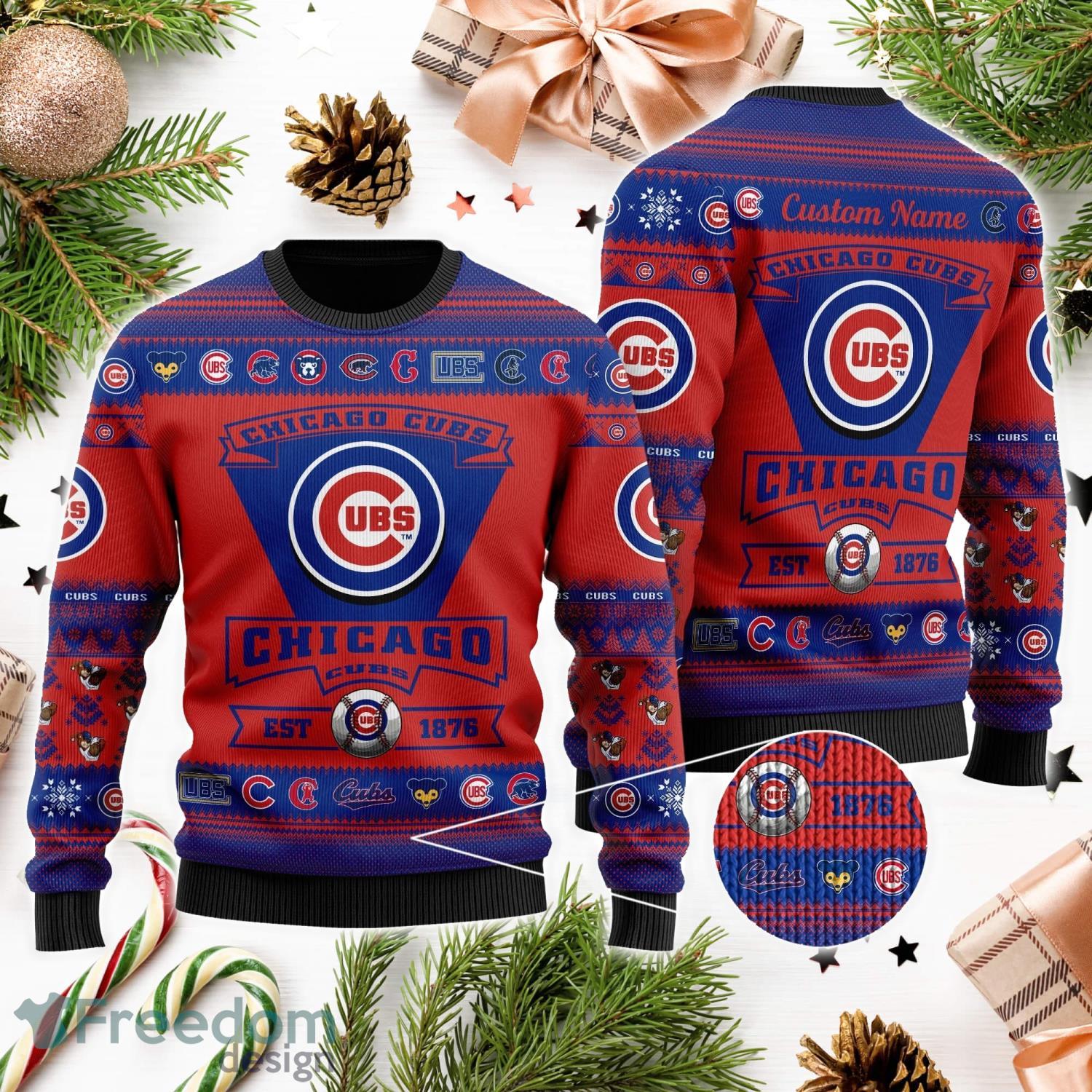 Chicago Cubs Mickey Mouse Champions Football Knitted Christmas Sweater Gift  Holidays - YesItCustom