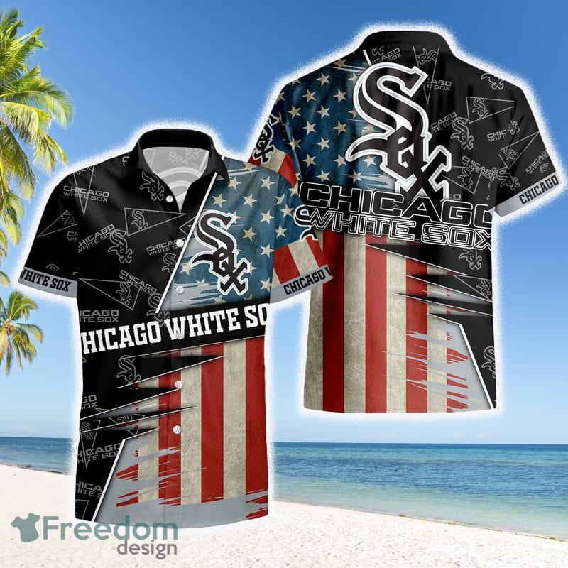 Chicago White Sox American 3D All Over Print Flag Hawaiian Shirt